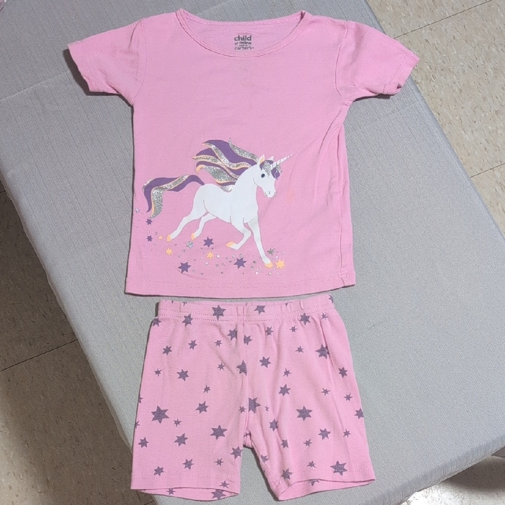 Child of Mine Pink Starry Unicorn Pajama Set